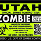 ProSticker 1254 (Two Pack) 3"x 4" Zombie Series Utah Hunting License Permit Decal Sticker