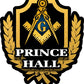 ProSticker 103 (One) 4" Masonic Series "Prince Hall" Freemason Compass Decal Sticker