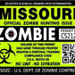 ProSticker 1235 (Two Pack) 3"x 4" Zombie Series Missouri Hunting License Permit Decal Sticker