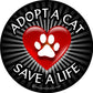 ProSticker 2145 (One) 4" Harmony Series Adopt a Cat Save a Life Decal Sticker